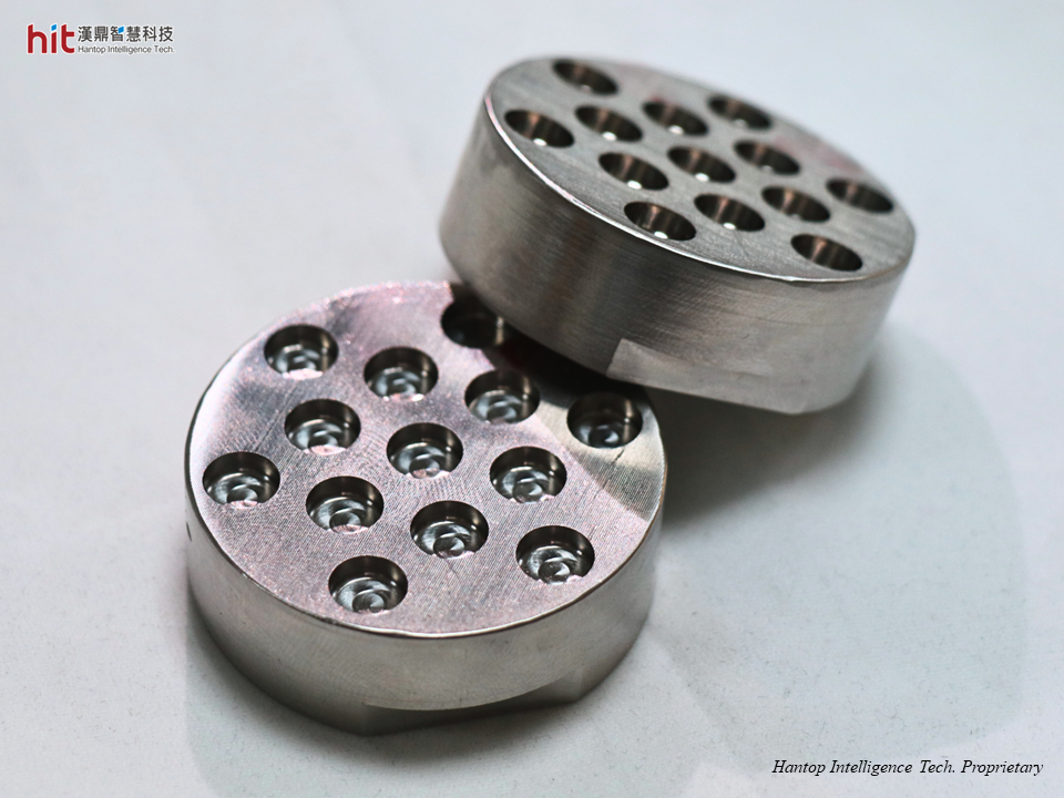 HIT HSK-A63 ultrasonic machining module was used on circular pocket milling of nickel alloy Inconel 718